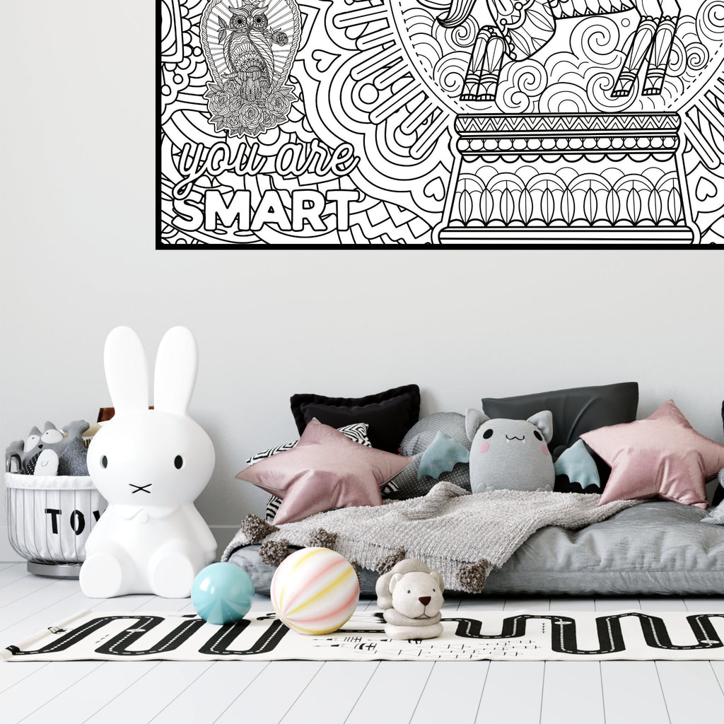 Giant Coloring Poster, printable gift for children