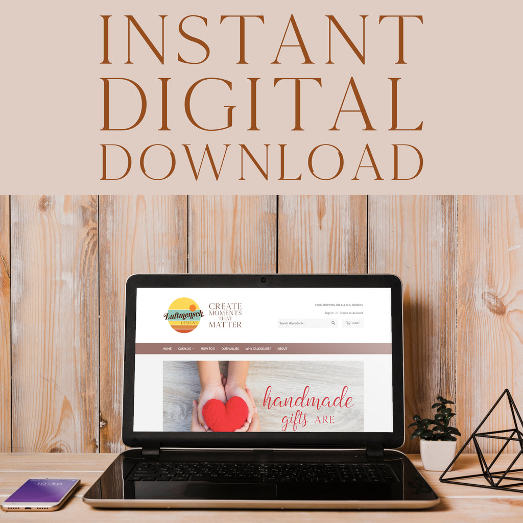 Instant digital download from Luftmensch Designs 